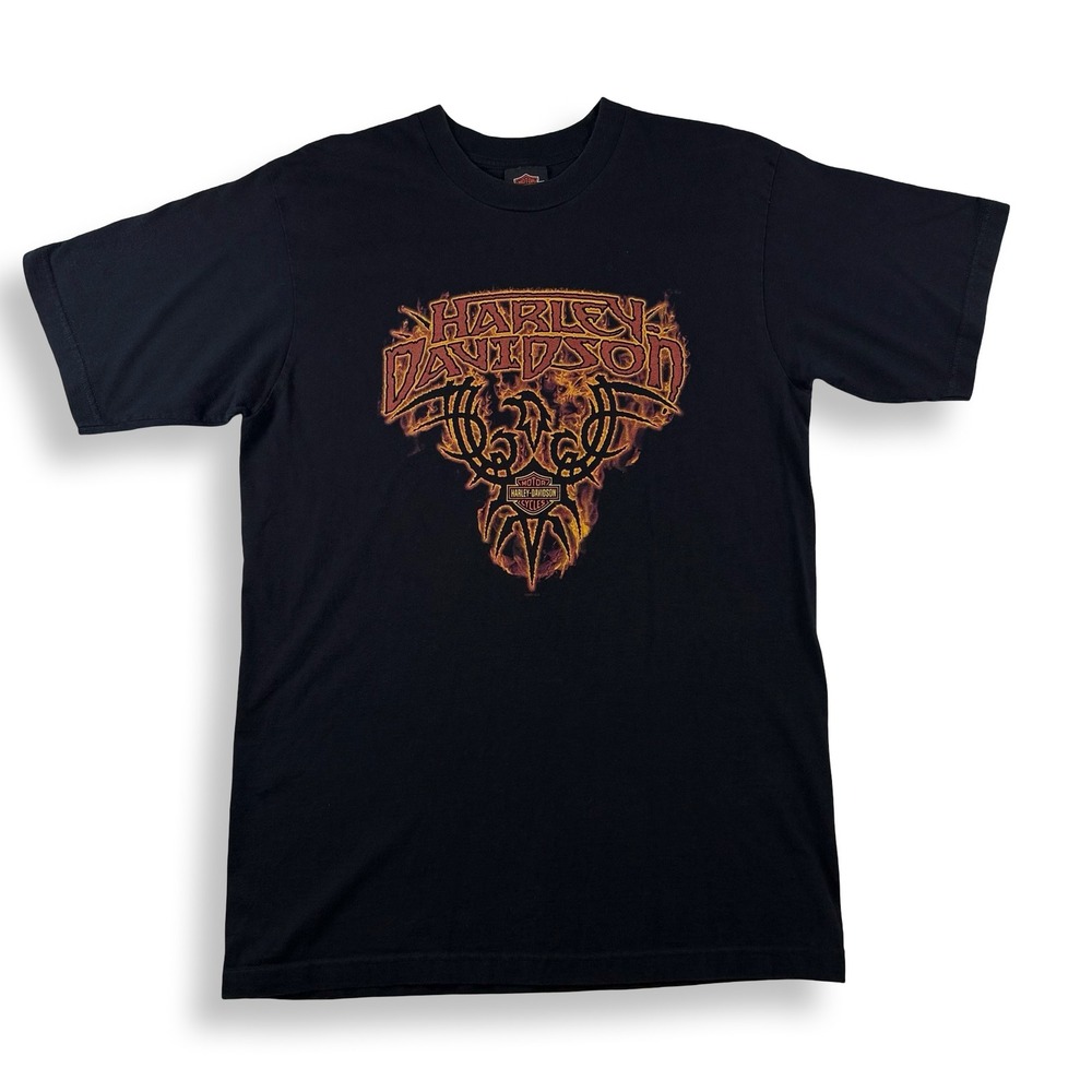 Harley-Davidson Orlando Florida Wolf Eagle Graphic T-Shirt Black Mens Large USA